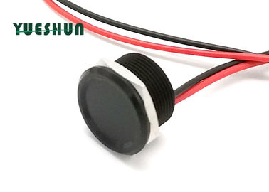 Interruptor Piezo preto do toque da cor 19mm, interruptor impermeável do botão da pressão