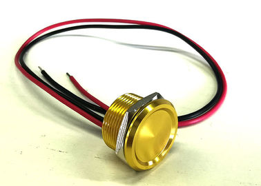 Interruptor Piezo impermeável do toque, lâmpada capacitiva do interruptor NENHUM corpo amarelo da cor do interruptor de tecla