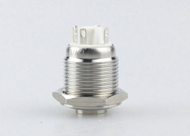 12 da montagem de aço inoxidável do painel do interruptor de tecla 16mm do diodo emissor de luz do volt cabeça alta Ring Type
