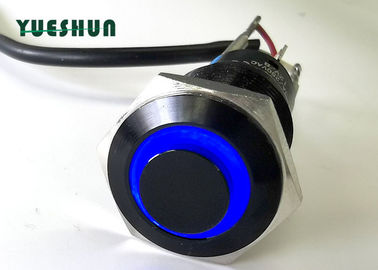 O diodo emissor de luz principal alto do interruptor de tecla iluminou, o interruptor de tecla de aço inoxidável de alumínio