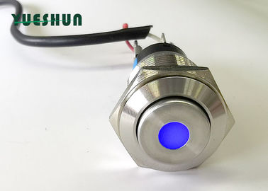 o diodo emissor de luz de 16mm Dot Type Push Button Switch iluminou, diodo emissor de luz que trava o interruptor de tecla