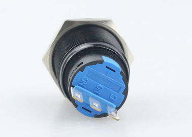 Travando o interruptor de tecla do metal, 3 Pin Automotive Push Button Switches