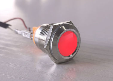 Fabricante azul vermelho da luz indicadora do diodo emissor de luz do metal do interruptor de tecla 12mm do vândalo do diodo emissor de luz anti 16mm