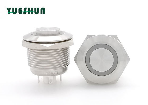 qualidade  19mm Stainless Steel Push Button Switch , Round Momentary Push Button Switch Fábrica