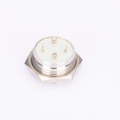 metal do interruptor de tecla do vândalo do micro de 22mm o anti iluminou ultra curto com o Rgb conduzido