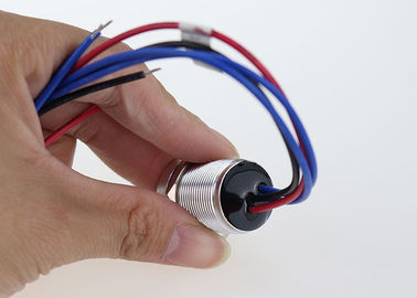 o diodo emissor de luz de 12V 24V iluminou o toque Piezo Interruptor, tecla do interruptor de 19mm momentânea