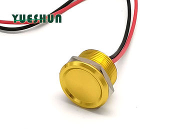 Interruptor Piezo impermeável do toque, lâmpada capacitiva do interruptor NENHUM corpo amarelo da cor do interruptor de tecla