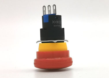 Chama - projeto Dustproof plástico retardador do interruptor 16mm do botão de parada da emergência