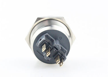 interruptor de tecla da montagem do painel de 25mm, interruptor de tecla de aço inoxidável