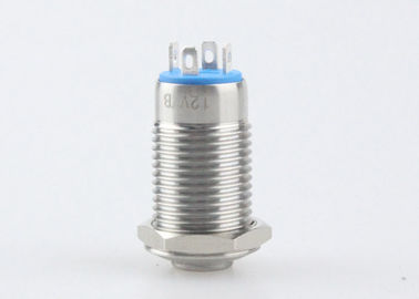 interruptor de tecla 12V do metal do diodo emissor de luz de 12mm 36V, interruptor de tecla momentâneo iluminado