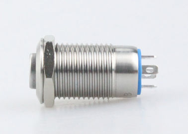 interruptor de tecla 12V do metal do diodo emissor de luz de 12mm 36V, interruptor de tecla momentâneo iluminado