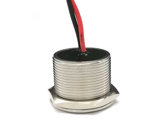 dos fios Piezo momentâneos do metal 2 do interruptor do toque de 25mm Ip69 Rgb cabeça lisa nenhum conduzido